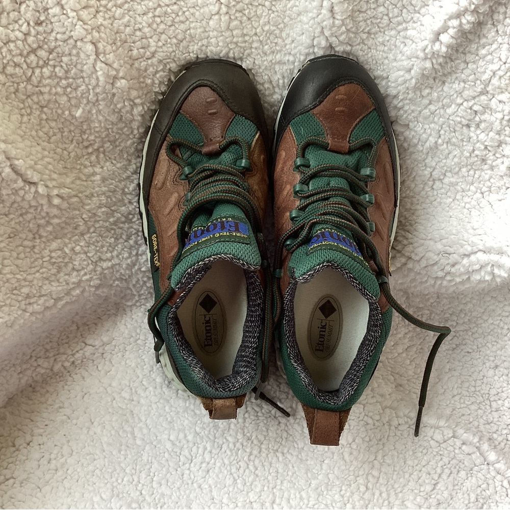 Etonian Dri-Summit Gore-Tex Low Top Hiking Boots - Teal & Brown - Men’s 8